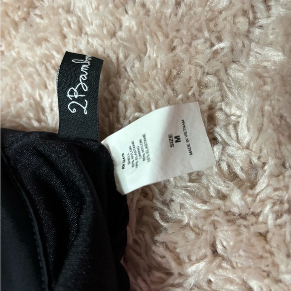 Floral and black one piece swimsuit size Medium - Picture 2 of 2